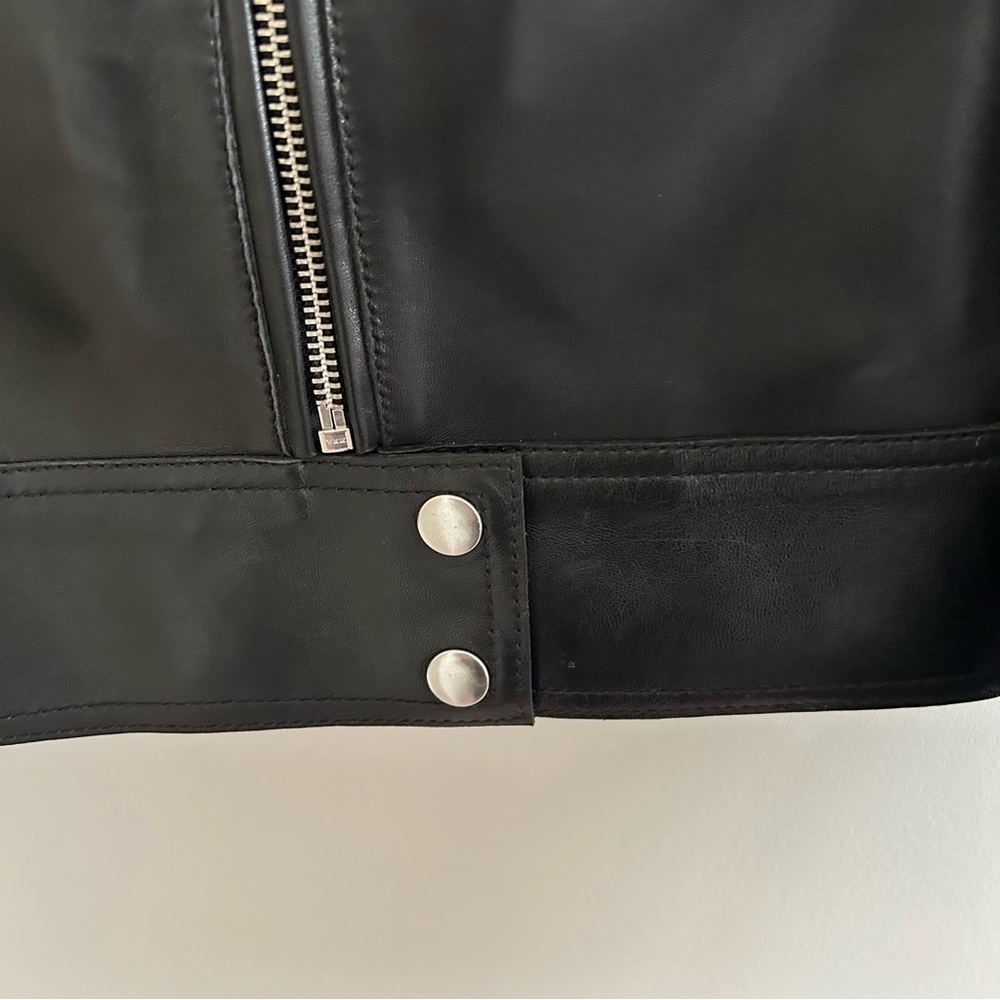 Stand Studio 40EU Women's Black Classic paneled Leather moto style Jacket NWT! - Picture 11 of 12